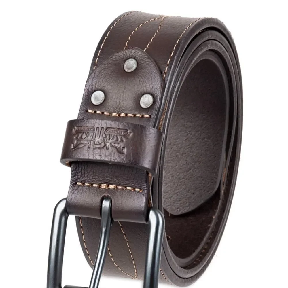 Levi's Western Style Stitch‎ Jean Belt with Tapered Tabs-Large